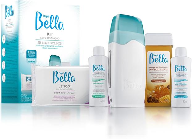 kit depilação roll-on depil bella