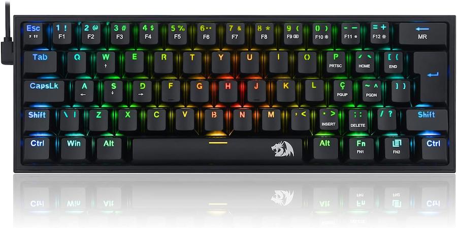 teclado mecânico redragon fizz